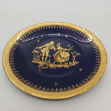 Limoges, La Seynie - Cobalt Blue and Gold Courting Couple - Display Plate
