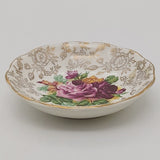 James Kent - Cabbage Rose and Gold Filigree, 5308 - Small Round Dish
