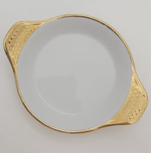 Royal Worcester - Gold Lustre - Round Entree Dish, Shape 41, Size 5.5
