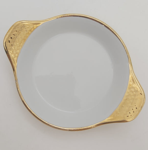 Royal Worcester - Gold Lustre - Round Entree Dish, Shape 41, Size 5.5