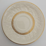 Crescent China - Rhapsody, with Embossed Flowers - Breakfast Trio