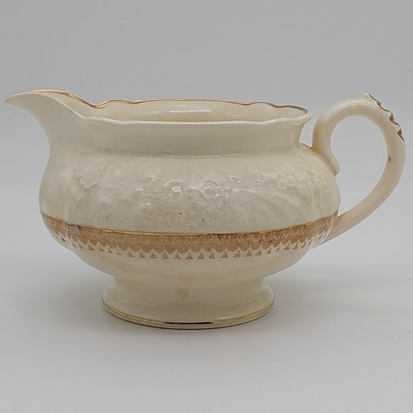 Crescent China - Rhapsody, with Embossed Flowers - Gravy Jug