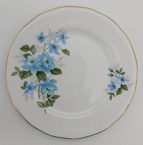 Queen Anne - 8466 Blue Flowers - Side Plate