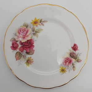 Queen Anne - 8541 Red and Peach Roses - Side Plate