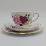 Queen Anne - 8289 Pink and Red Roses - 21-piece Tea Set