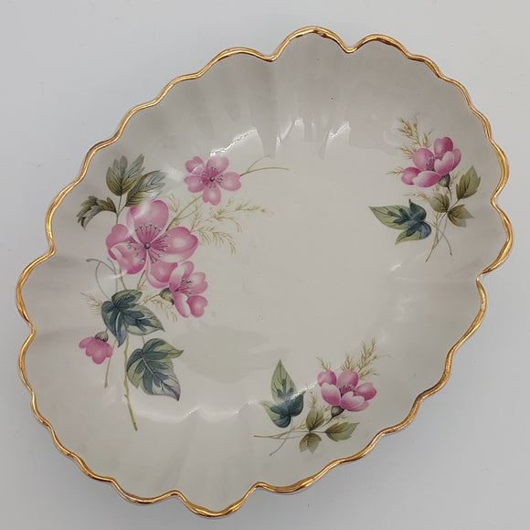 James Kent - Pink Flowers, 6860 - Oval Dish