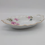 James Kent - Pink Flowers, 6860 - Tab-handled Oval Dish