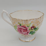 Queen Anne - 5395 Pink Roses with Gold Filigree - Trio