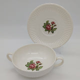 Wedgwood - T432 Moss Rose - Soup Bowl and Saucer