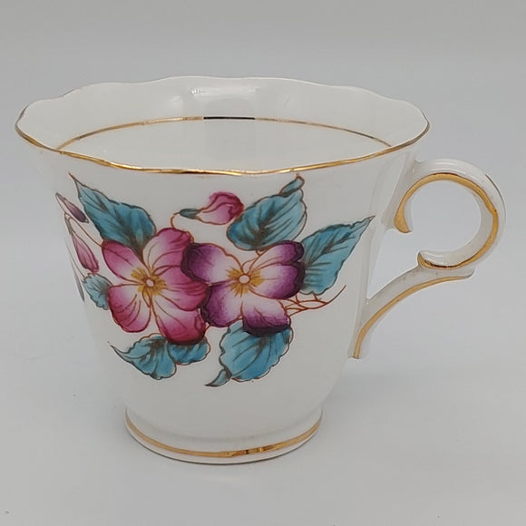 Colclough - Pink and Purple Flowers, 6630 - Cup