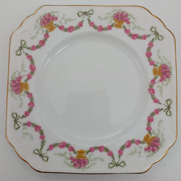Unmarked - Rose Garlands and Baskets - Side Plate