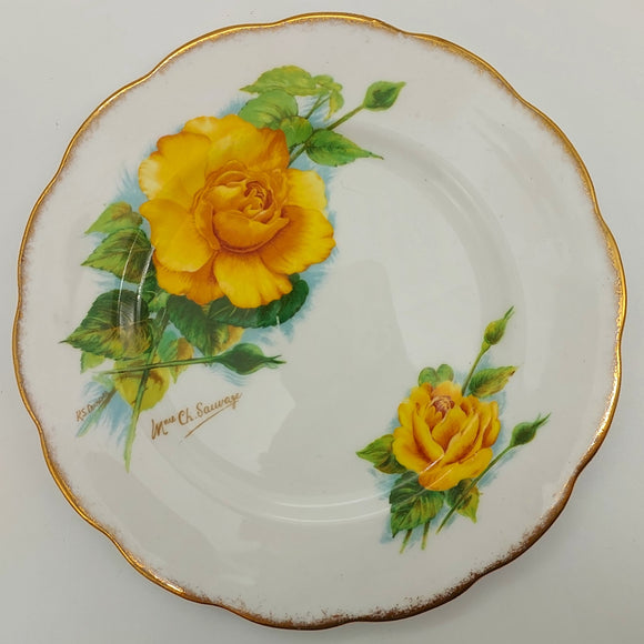 Roslyn - Wheatcroft Roses, No 4 Mne Ch Sauvage - Side Plate