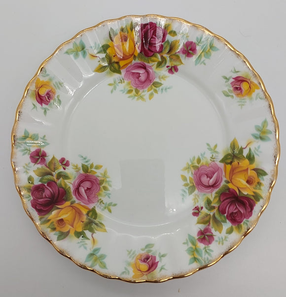 Royal Stafford - Yellow, Red and Pink Roses - Side Plate
