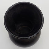 Prinknash Abbey Pottery - Black Metallic Glaze - Small Vase