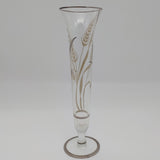 Silver City Glass Co, USA - Sterling on Crystal - Bud Vase