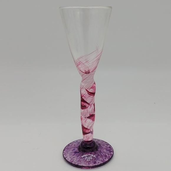 Hokitika Glass Studio - Mottled Purple - Stemmed Aperitif Glass