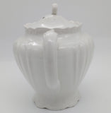 J & G Meakin - White with Embossed Pattern - Teapot