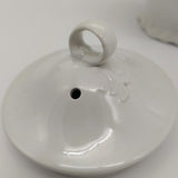J & G Meakin - White with Embossed Pattern - Teapot