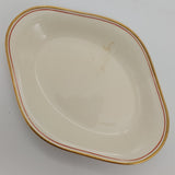 Wedgwood - C5462 Gold and Red Line Rim - Gravy Boat and Underplate