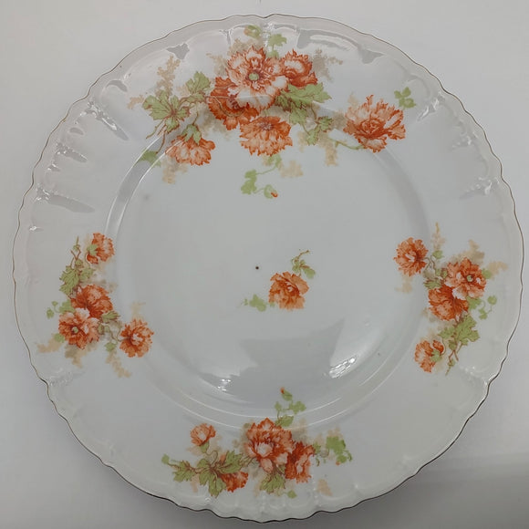 Moritz Zdekauer - Orange Flowers - Cake Plate - ANTIQUE