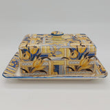 Royal Winton - Valois Yellow Tulip - Lidded Butter Dish