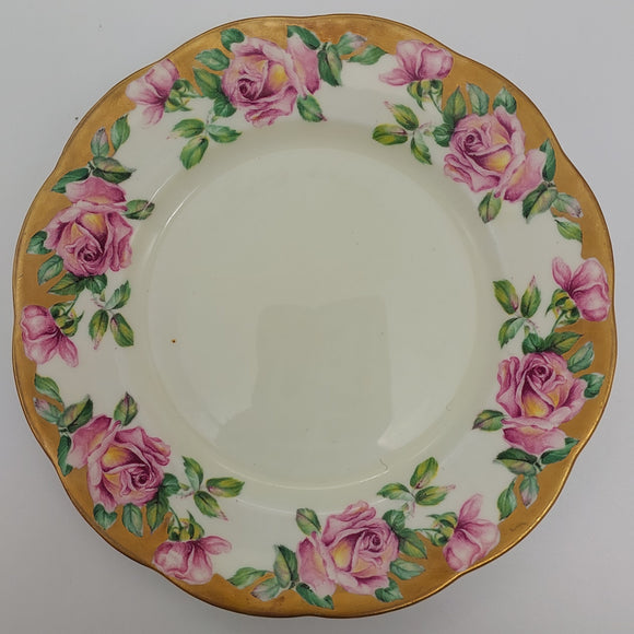 Salisbury - 1769 Pink Roses with Heavy Gold - Side Plate