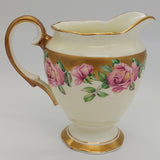 Salisbury - 1769 Pink Roses with Heavy Gold - Milk Jug