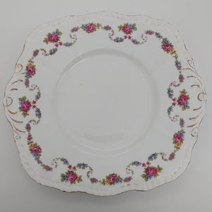 Phoenix - 4791 Floral Garland - Cake Plate