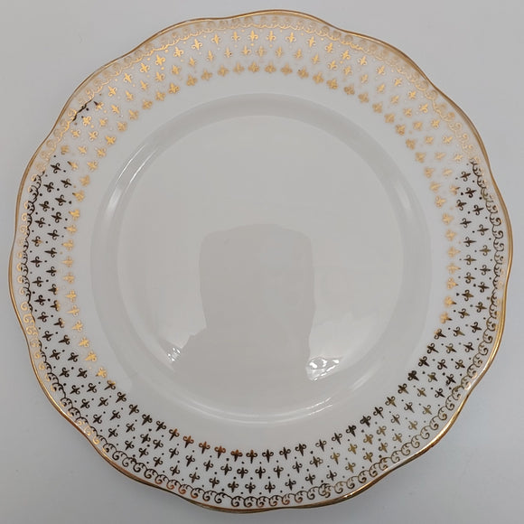 Queen Anne - 5245 Gold Filigree Band - Side Plate