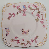 Tuscan - Butterflies and Blossom on Pink - Cake Plate