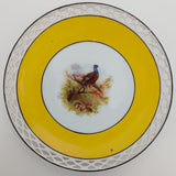 Unmarked - Birds with Yellow Band - Display Plate with Pierced Rim
