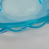 Vintage - Blue Glass - Triangular-shaped Dish