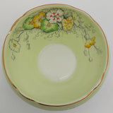 Aynsley - B4766 Colourful Dianthus on Mint Green - Sugar Bowl