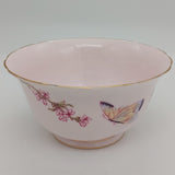 Tuscan - Butterflies and Blossom on Pink - Sugar Bowl
