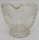 Vintage - Glass with Flower Pattern - Milk Jug