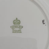 Aynsley - 163 Maroon and Gold Filigree Bands - Side Plate
