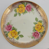 Weatherby Falcon Ware - Yellow and Pink Roses - Footed Plate