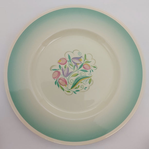 Susie Cooper - 1017 Dresden Spray, Blue/Green - Salad Plate