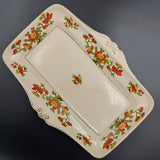 John Maddock & Sons - Red and Yellow Flowers - Sandwich Tray