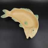 Shorter & Son - Fish, Orange with Green Fins - Oval Bowl