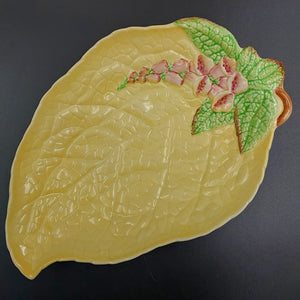 Carlton Ware - Foxglove, Yellow - 1870 Leaf-shaped Dish