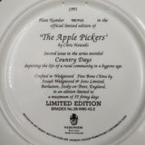 Wedgwood - Country Days Series, No 2 The Apple Pickers - Display Plate