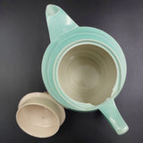 Branksome - April Green and Mushroom - Teapot, Straight Spout
