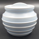 Booths - Blue Ribbed Lidded Bowl