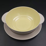 Branksome - Transvaal Grey and Evening Primrose - Soup Bowl and Underplate
