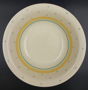 Susie Cooper - Green and Yellow Bands with Green Crosses - Serving Bowl