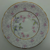 Melba - Purple Stems and Pink Flowers - Saucer