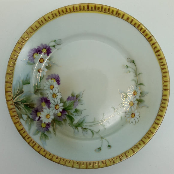 Japanese-made - Purple and White Daisies - Side Plate
