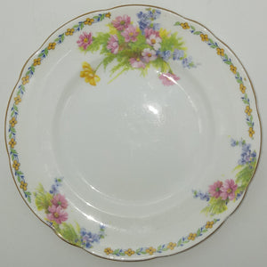Foley - Pink Daisies and Blue Flowers - Side Plate