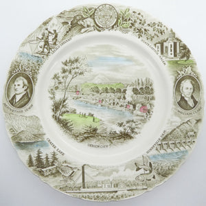 Johnson Brothers - The Oregon Plate - Display Plate made for Meier & Frank Co